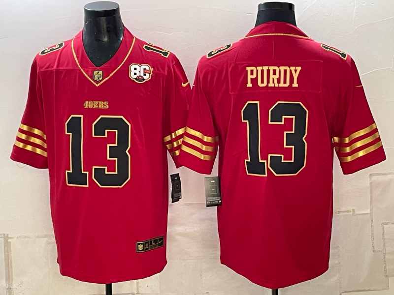 Men 2026 Nike San Francisco 49ers #13 Purdy Red NFL Jersey 101602